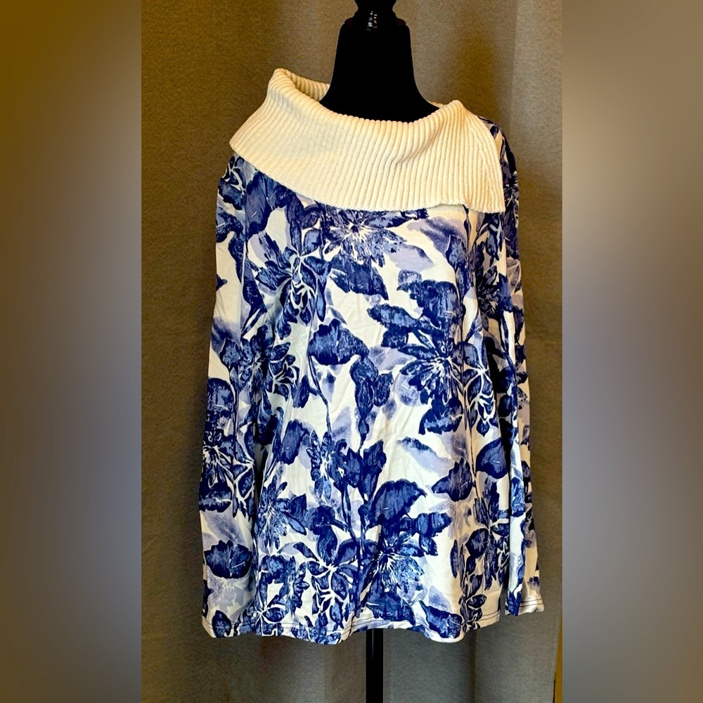 Chico Blue Floral Top